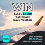 Win 1 of 4 $2,500 Travel Vouchers from Freely