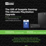 Purchase A Seagate FireCuda 530 SSD or Seagate Game Drive for PS4 and Redeem a PlayStation Store Gift Card up to $100 @ Seagate
