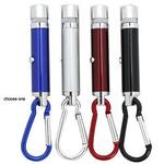 LED Laser Point Mini Flashlight with Carabiner $0.99 Free Delivery