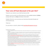 $0.06/L Fuel Discount at Participating Shell & Shell Coles Express (Midnight-4am Only) via AFL App