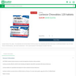 Lacteeze Chewables 120 Tablets $19.99 @ TerryWhite Chemmart ($19.14 @ Chemist Warehouse After Price Beat)