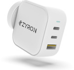 Zyron Powerpod 3-Port 66W GaN Charger $38.99 Delivered @ Zyron Tech