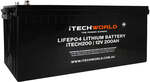12V iTECH200 200Ah Lithium Battery $1,328.10 (Save $872) + Shipping ($0 Perth C&C) @ iTechworld