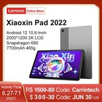 Lenovo Xiaoxin Pad 2022 (10.6" 2K, Android 12, 4GB/64GB, SD680) US$179.73 (~A$267.58) Delivered @ Lenovo Online AliExpress
