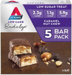 [Prime] Atkins Endulge Low Carb Caramel Nut Chew Bars 5x 34g $6.53 Shipped ($5.88 with Subscribe & Save) @ Amazon AU