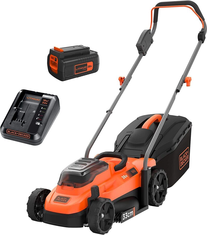 Buy Black + Decker 33cm Cordless Rotary Lawnmower - 36V