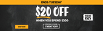 $20 off When You Spend $200 + Delivery ($0 C&C/ $150 Order) @ First Choice Liquor