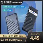 Orico 25WPW1-U3 USB 3.0 to SATA 2.5" HDD/SSD Enclosure US$2.70 (~A$4.02) Delivered @ Orico Official Store AliExpress