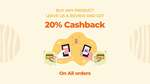 Install & Leave a Review to Receive 10%, 15% or 20% Cashback on Your Purchase @ Jack Harry and Ollie