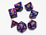 Set of 7 Dice: Purple Blue Acrylic for Dnd (D4-D20) $7 + $3 Postage ($0 SYD C&C/ $12 Express) @ Bigger Worlds Games