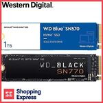 [eBay Plus] WD Black SN770 1TB M.2 PCIe 4.0 NVMe SSD $119 + Redeem $20 MasterCard Gift Card Delivered @ SE Clearance eBay