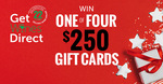 Win 1 of 4 $250 Gift Cards from Get Wines Direct