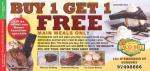 Buy one get one free. Only valid @ Taco Bill Sunbury  (Melbourne)