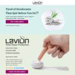 Free Underarm Sport Deodorant Cream Sample Delivered from Lavilin
