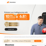 6.8% interest rate up to 60-180 days on cash at Moomoo (stock trading app) with 2-3k deposit into their holding acct 10 free sto
