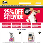 25% off Sitewide + $4.99 Delivery ($0 C&C/ in-Store/ $50 Order) @ My Pet Warehouse
