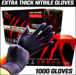Nitrile Black Gloves 1000-Pack (10 Boxes of 100 Gloves) $79 Delivered @ South East Clearance