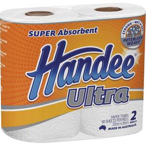 [Everyday Extra] Free Handee Ultra Paper Towel 2-Pack 120 Sheets @ Woolworths via Everyday Rewards (Boost Required)