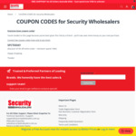 5% off Minimum $1900 Spend + $20 Delivery ($0 with $100 Order) @ Security Wholesalers