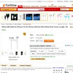 Generic 30pin iPhone/iPad USB Cable for 93c + Free Shipping