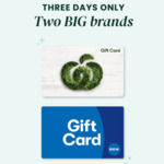 Bonus $10 eGift Card (3 Months Expiry) with Purchase of $100 Woolworths (Expired) or BIG W eGift Card @ Prezzee