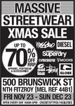 Huge Mossimo, Superdry, Diesel, Stussy Clearance Sale - Brunswick Street (MELB) - up to 90% off