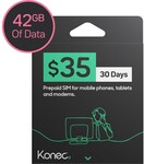Konec Everyday 30-Day 42GB Mobile Starter Pack $5 + $9 Delivery ($0 C&C/ in-Store/ $65 Order) @ BIG W