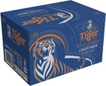 Tiger Beer Carton (24x 330mL) $40 + Delivery ($0 C&C/ In-Store/ $200 Spend) @ First Choice Liquor