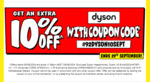 Extra 10% off Dyson @ JB Hi-Fi