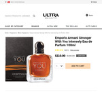 Emporio Armani Stronger with You Intensely EDP 100ml $120 + Delivery ($0 C&C) @ Chemist Warehouse