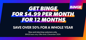 Binge Basic with Ads $4.99/Month for 12 Months (New and Returning Customers) @ Binge