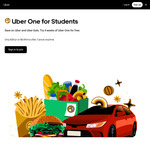 [Uber One] Uber One for Students $36/Year @ Uber