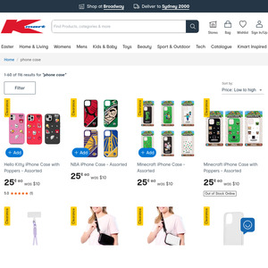 Assorted iPhone Cases from $0.25 + Delivery ($0 OnePass/ C&C/ In-Store) @ Kmart / + $9 Delivery ($0 C&C/ In-Store) Target