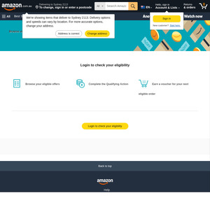 [Prime] $10 Voucher (for Min. $39 Spend on Items Sold by Amazon AU) for Streaming Your First Video on Prime Video @ Amazon AU