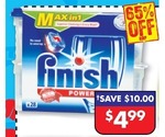 Finish All in One 28 Tabs $4.99 (Save $10), Free Accu Chek Kit (after $40 Cash Back) @ Mychemist