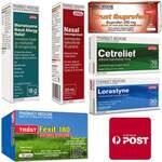 Nasal Spray, Nasal Decongestant, Antihistamine, Pain Relief & Bonus Item $39.99 Delivered @ PharmacySavings