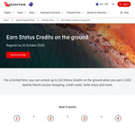 Earn up to 110 Status Points by Making Purchases @ Qantas