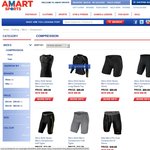 A400 Skins Amart Sports 40% off, Compression Half Tights $59.99, Free Delivery