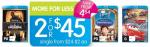 Blu-Ray movies at Big W - 2 for $45, or other titles for $31.93