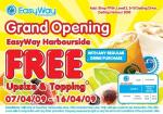 Free Upsize and Topping at Easyway Harbourside when a regular drink is purchased!