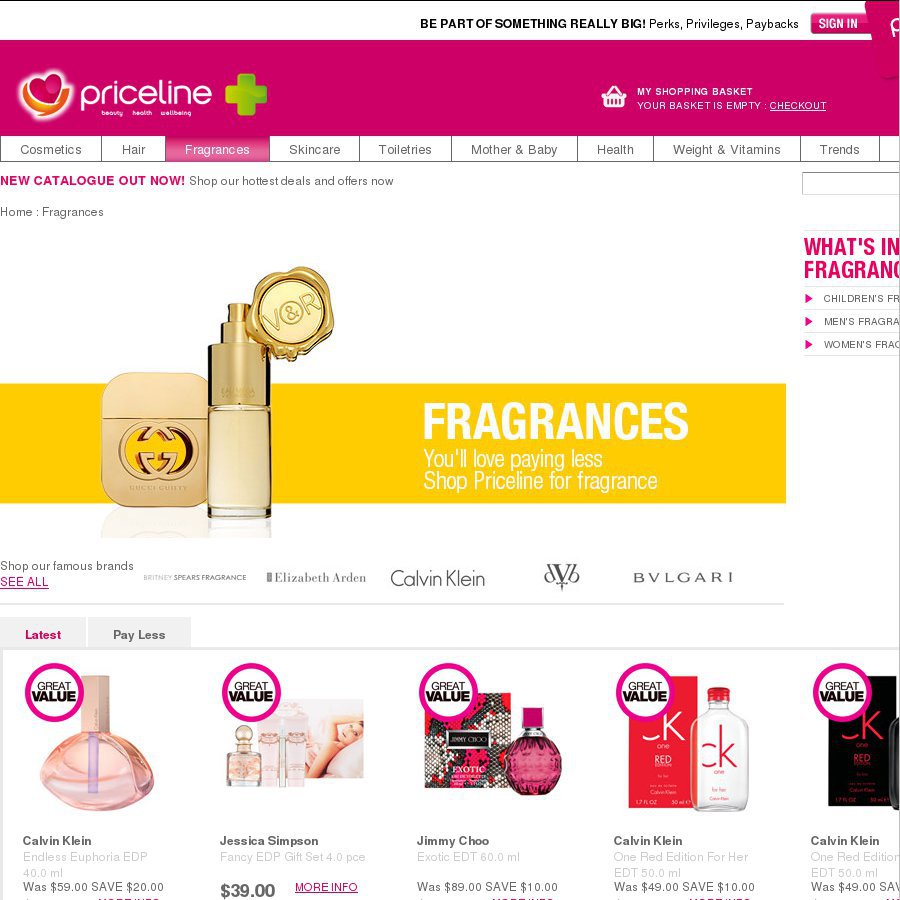 priceline ck one