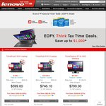Lenovo End of Financial Year Sale 5% to 30% off ThinkPad, 10% to 30% off ThinkCentre
