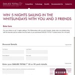 Win a Sailing Holiday in The Whitsundays for 4 worth $15,000 [Purchase 'Dailies' Contact Lenses]