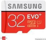 3x Samsung 32GB EVO Plus Class 10 80MB/s Micro SD Card $39.84 Delivered @ Shopping Square