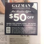Gazman $50 off $200 Spend For New Customers