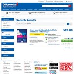 Avery L7163 Labels 250 Sheets $20 Clearance @ Officeworks