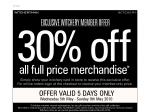 Exclusive Witchery Member Offer 30% off Full Priced Stock