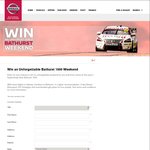 Win a Trip for 4 to Bathurst 1000 (Worth $20,000) @ Nissan