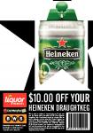 Heineken Draught Keg $10 OFF