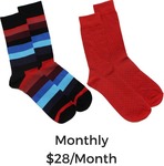 Men's Dress Socks - Monthly Subscription - 20% off ($22.40) - Free Shipping @ GdaySocks.com.au